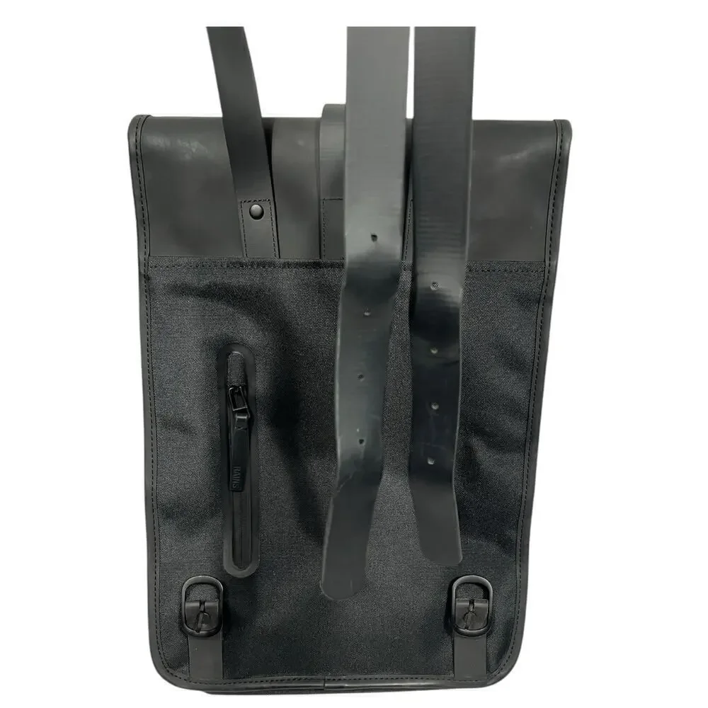 Rains Unsex Black  Backpack Mini